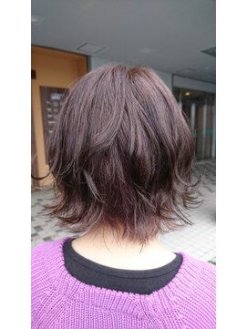 オズ エフ(ｏｚ ｆ［e・f］) 外ハネ パープルカラー