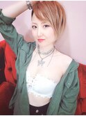 ピュアショート×ベージュグラデーション