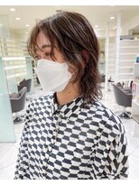 マージュ ギンザ(marju GINZA)&nbsp;ウルフパーマとハイライトで外国人風パーマ