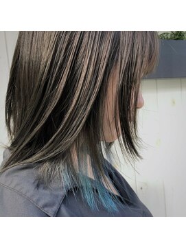 グランアージュルポ 北千住(grandage repos) くすみブルーインナーハイライト☆grandage北千住