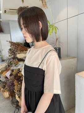 ミント(mint) ミニボブ/ボブ/抜け感ボブ/グレージュ