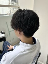 フイ 恵比寿(Hui)&nbsp;センター分け/ニュアンス/メンズカット