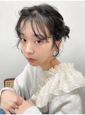 ヘアセットヘアアレンジシニヨン二次会パーティーツインアレンジ