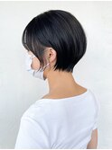 似合わせカットフェザーショート刈り上げボブ_ba352501