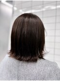 外ハネスタイル☆これ縮毛矯正かけたてです