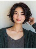 360度美シルエットショートボブスタイル