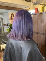 ランソ 新宿(RUNSO) くびれヘア×アプリコットオレンジ×夏×ハイライトカラー