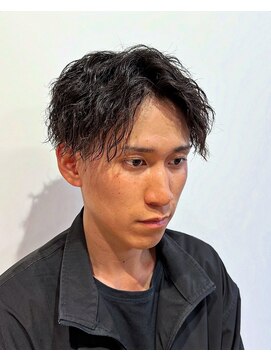 クレアメンズ 横浜能見台(CREA men's) 横浜ツイストスパイラルメンズパーマツイスパセンターパートヘア