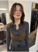 くびれウルフ×レイヤーで抜け感
