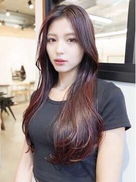 オルセン(OLSEN) 暖色/レッド/ボルドー/赤系/ブリーチなしダブルカラー/チェリー