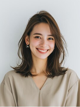 e.m.a プレミアムビューティーサロン 栄駅店(e.m.a PREMIUM BEAUTY SALON) レイヤーカット/イメチェン/外ハネボブ/美髪/ワイドバング/髪型