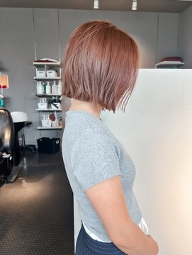 ヘアーエスクールシーユー 枚方T-SITE店(hair S.COEUR×Cu) ピンクベージュ/ブリーチなし/大阪美容室/枚方美容室