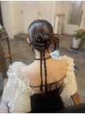 ヘアセット　ヘアアレンジ　カチモリヘア