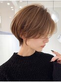 黒髪カタログ/ショート/オリーブグレー/小顔に見せるヘア☆128