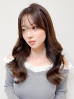 レア 表参道(L'ea)&nbsp;黒髪 クラゲヘアー オリーブグレー 小顔 ココアベージュ