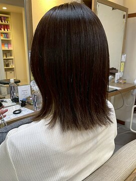 ヘアリゾート粋 ウナム 新宿東口店(enam) 透明感/ダークブラウン/艶髪/ミディアム