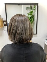 ノヤマ(NOYAMA) グレー系白髪ボカシハイライト