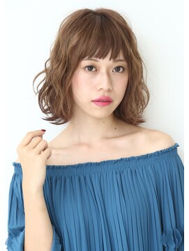 ヘアーサロンデフォーエバールークス(hairsalon de Forever Lux) #Forever Lux#大人かわいい前下がりウェーブボブ