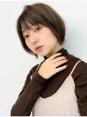 ★小顔/オリーブカラー/大人かわいい/ボブ/渋谷