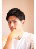 爽やかツーブロックワイルドアップバングスタイル S