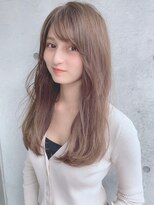 イース バイ アンブルリュクス 北千住(Ease by amble luxe)&nbsp;前髪イメチェンイヤリングカラーラベンダーカラー