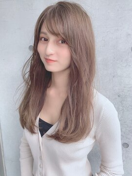 イース バイ アンブルリュクス 北千住(Ease by amble luxe) 前髪イメチェンイヤリングカラーラベンダーカラー