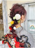 ◇ お着物に合わせて☆もこもこ編み下ろし