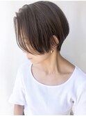 【モリオ原宿】ハンサムショート前髪なしハイライト白髪ぼかし