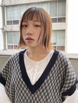 カサネ(casane) オン眉 × 外ハネボブ