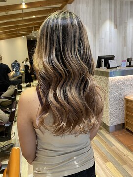 ラグーン(LAGOON) バレイヤージュ/ベージュカラー/デザインカラー