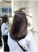 縮毛矯正で艶髪/毛流れレイヤーカット