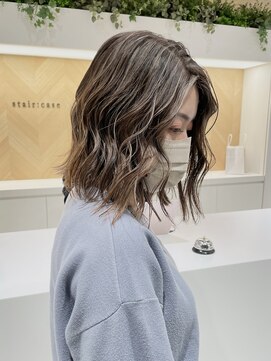ステアケース 武蔵小杉店(stair:case) 白髪ぼかしハイライト髪質改善ヘアカラー武蔵小杉
