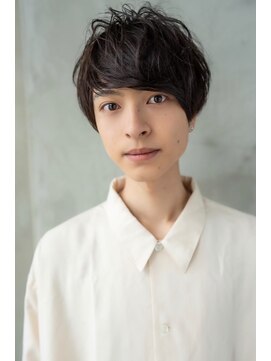 オースティン 流山おおたかの森(AUSTIN) ツイストパーマ七三オールバックマッシュウルフスリークショート