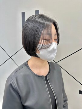 シシ 大宮(She 2.) ショートボブマッシショート/前髪/イメチェン/グレージュカラー