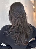 グレーベージュグレージュカラーレイヤーロング_ba469961