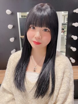 アイティーバイアルバム 八王子店(IT by ALBUM) アッシュブラックニュアンスカラー美髪くびレイヤー_ba498261
