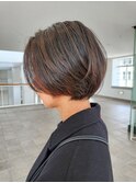 丸みショートボブ/ショートカット/ショートヘア/20代/30代/40代