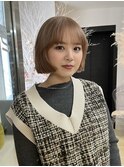 金髪ボブ
