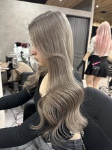 ラピス 大阪心斎橋店(Lapis) ハイトーン×エクステ(グレージュ)