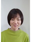 【30代】アシメバング＆オーガニックカラー