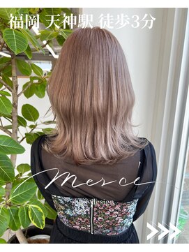 メルシー 福岡天神店(Merci) カラー☆/ケアブリーチ/トリプルカラー/福岡/天神/今泉/エクステ