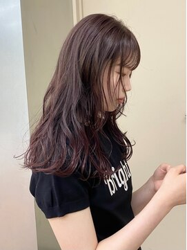 パークレーン アイス イヴェン(park lane ICI yeven) ブリーチなしカラー 10代20代カシスピンクラベンダー/akane