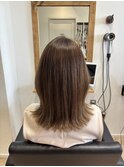 大人ミディアム白髪ぼかしカラー白髪ぼかしハイライト40代50代