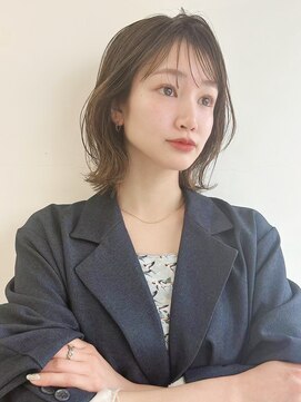 ホォレ 豊中店(fore) オリーブベージュショートミニボブグレージュブリーチレイヤー