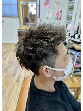 ヘアスタジオ ロメオ(hair studio Romeo) ゆるツイストパーマアップバング