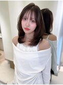 大人可愛いミディアムレイヤー
