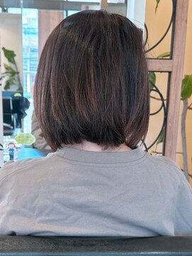 【78.カラー×髪質改善】縮毛矯正・白髪染め・ショートカット♪