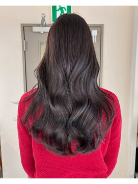 グレージュ小顔レイヤーカットWカラー【横浜】