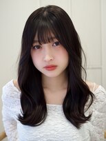ガーデンヨコハマ(GARDEN YOKOHAMA) セミロングレイヤー 前髪 ダークブラウン くぶれミディアム