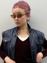 パークレーン アイス イヴェン アネックス(PARK LANE ICI yeven.anx)&nbsp;ピンクベージュ×ショートカットハイトーンイメチェンYUKI